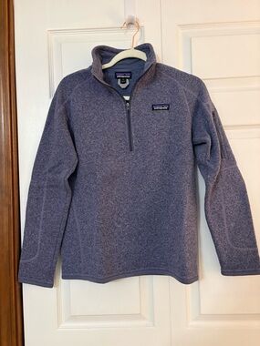 Patagonia Lavender Quarter-Zip Fleece Pullover